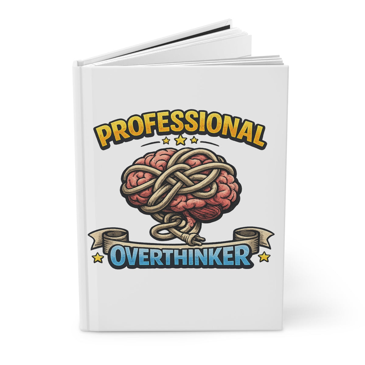 Professional Overthinker — Hardcover Journal — product photo 1 | The ClawMark Store