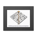 The Path to Your Goals does not have to be Complicated | Framed Poster | Motivational