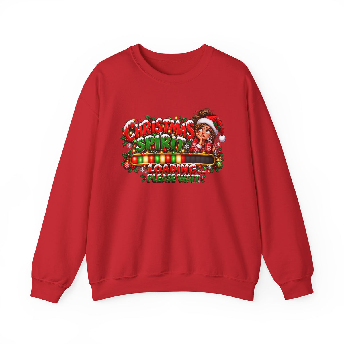 Christmas Spirit Loading Crewneck Sweatshirt