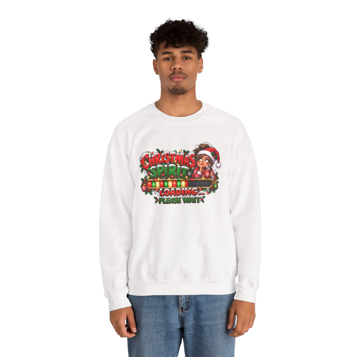 Christmas Spirit Loading Crewneck Sweatshirt