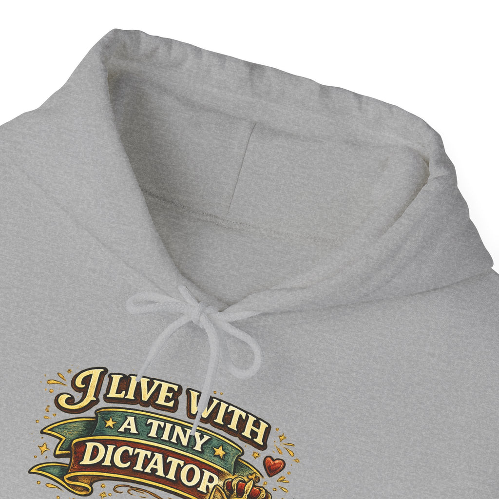 "I Live With a Tiny Dictator" Cat Hoodie