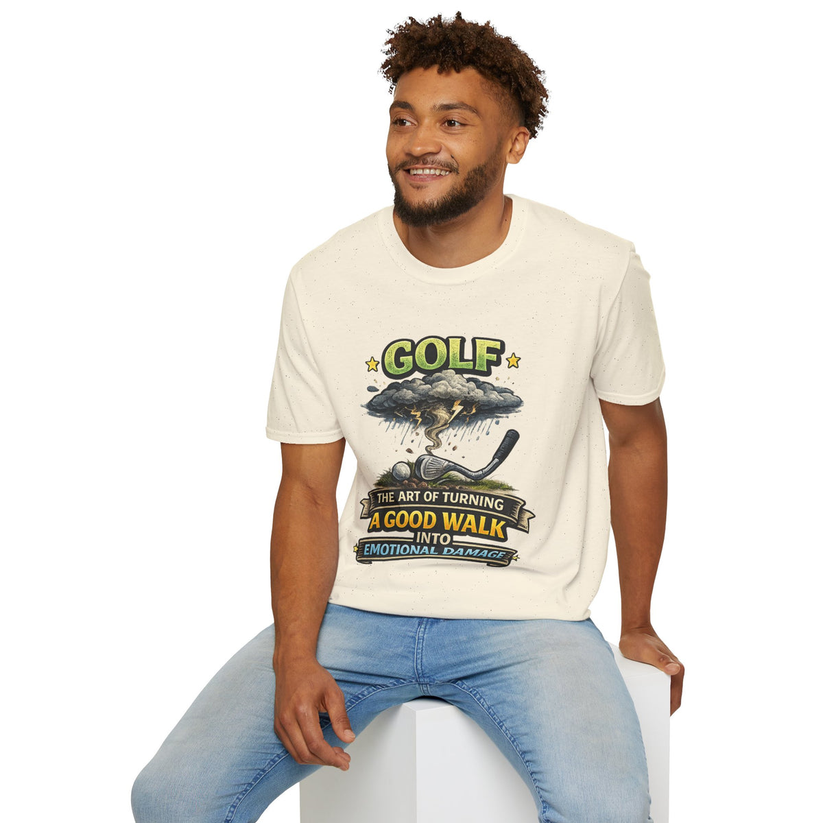 "The Art of Turning a Good Walk into Emotional Damage" T-Shirt — product photo 3 | The ClawMark Store