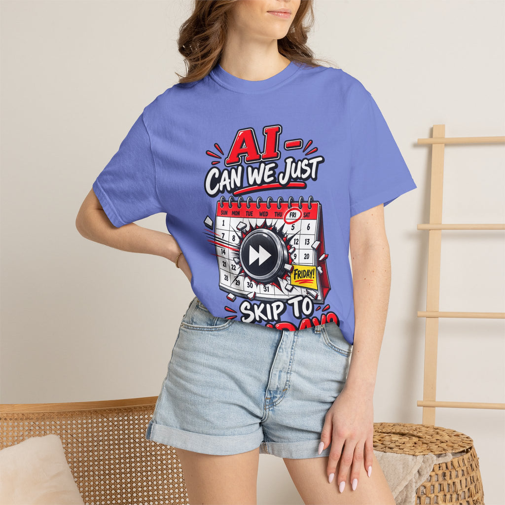 AI - Can we just Skip To Friday — Funny Calendar T-Shirt — product photo 2 | The ClawMark Store