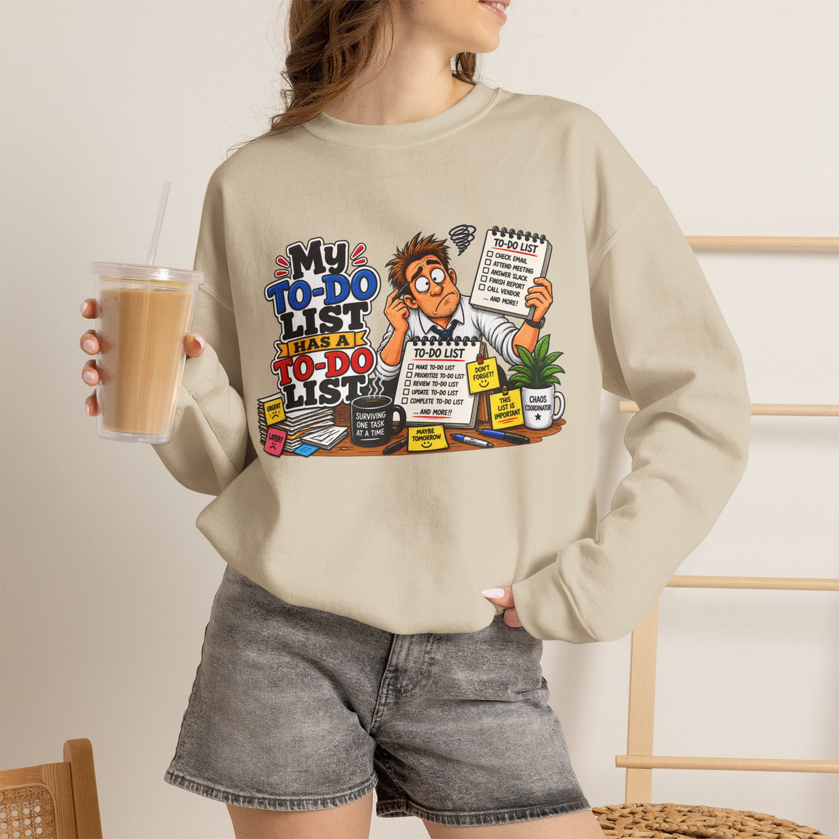 "My To-Do List" Office Sweatshirt — product photo 2 | The ClawMark Store
