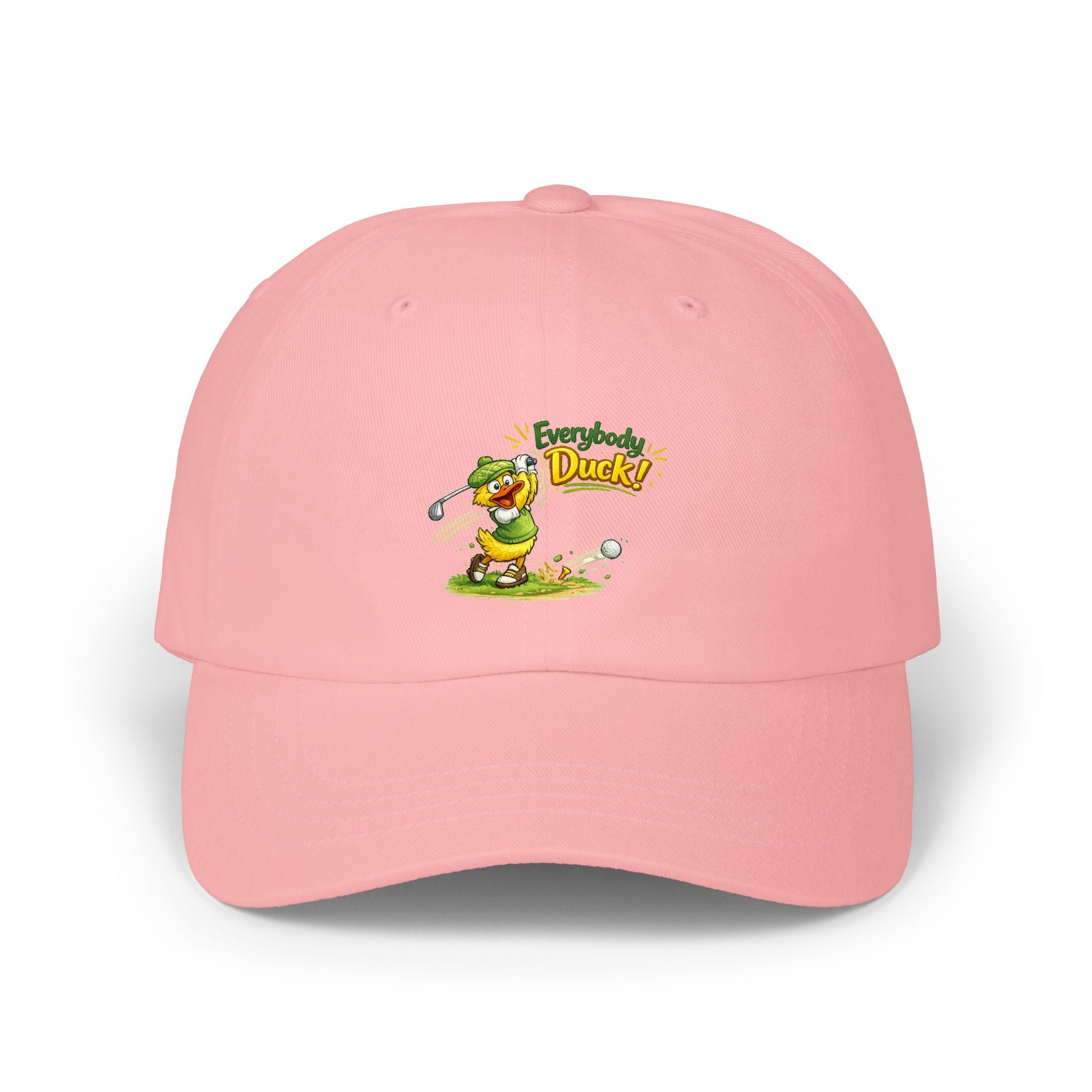 Everybody Duck! | Ball Cap | Funny Cartoon Golfer Hat