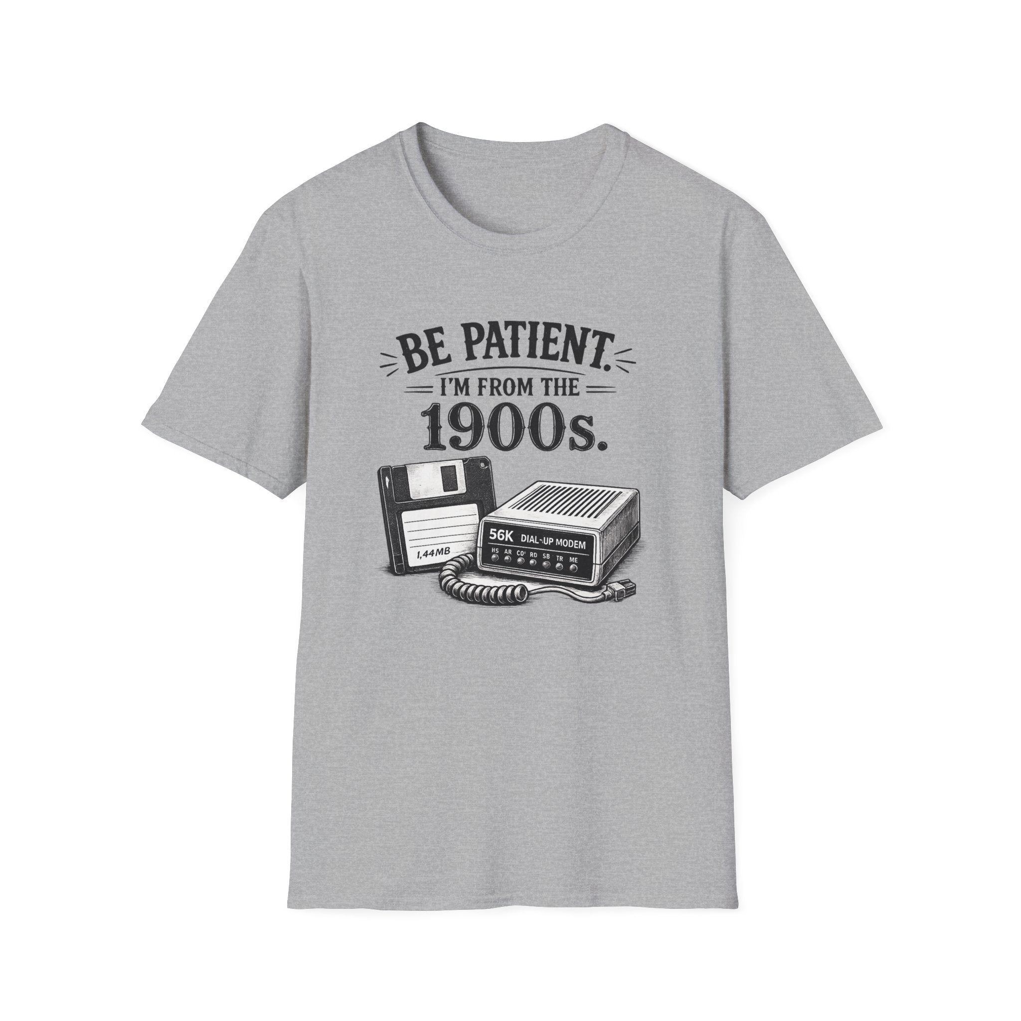 Be Patient I'm From the 1900s | T-Shirt | Retro Modem Floppy Illustration