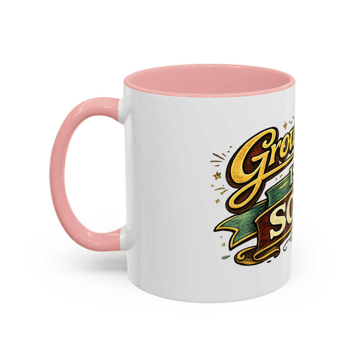 "Growing Up Is A Scam" Vintage-Style Coffee Mug — product photo 4 | The ClawMark Store