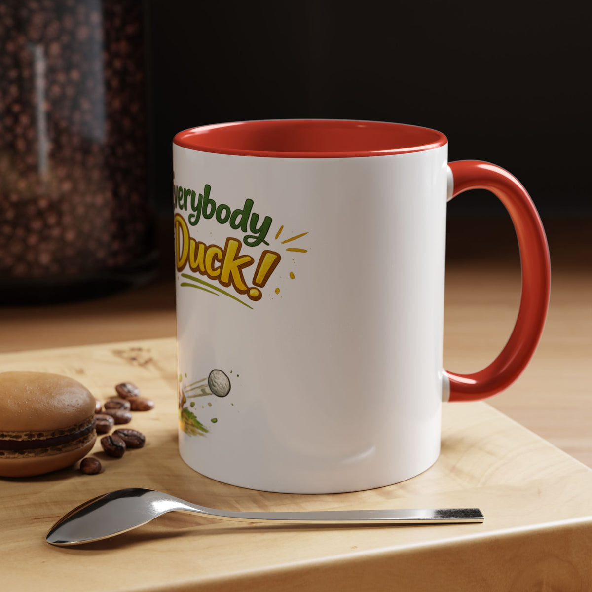 Everybody Duck! Golf Duck Accent Coffee Mug (11/15oz) — product photo 2 | The ClawMark Store