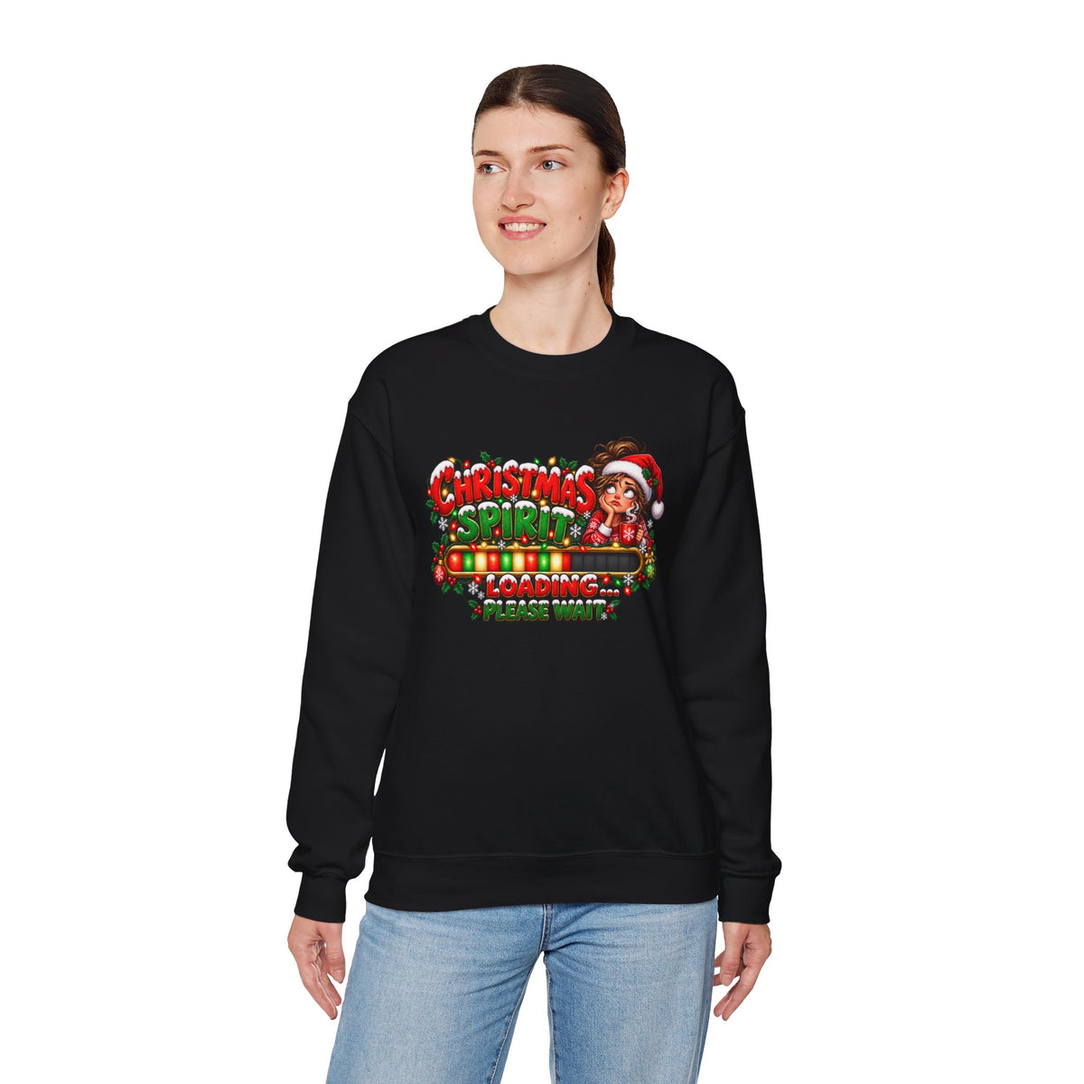 Christmas Spirit Loading Crewneck Sweatshirt