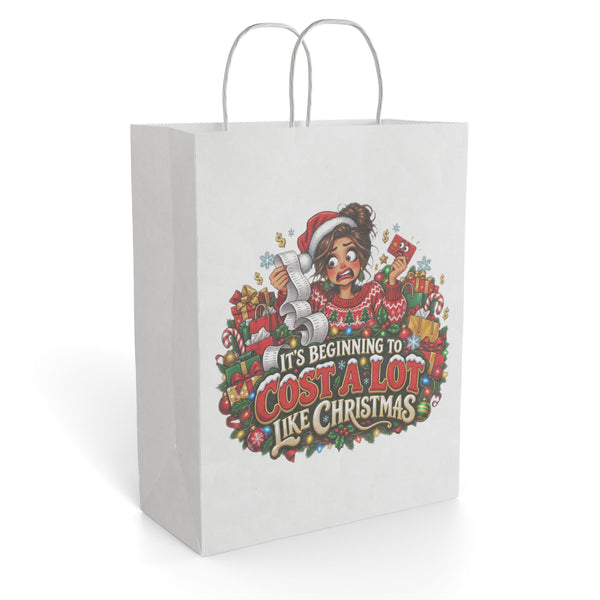 Christmas Gift Bag — "It's Beginning to Cost a Lot Like Christmas" Holiday Shopping Bag