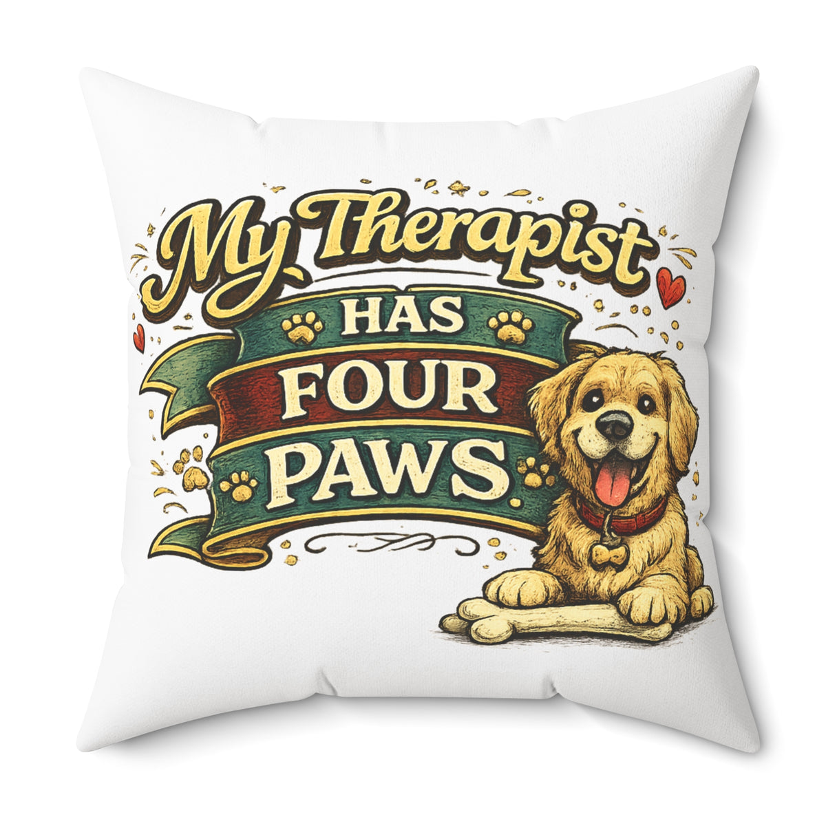 My Therapist has Four Paws — Pillow — product photo 4 | The ClawMark Store