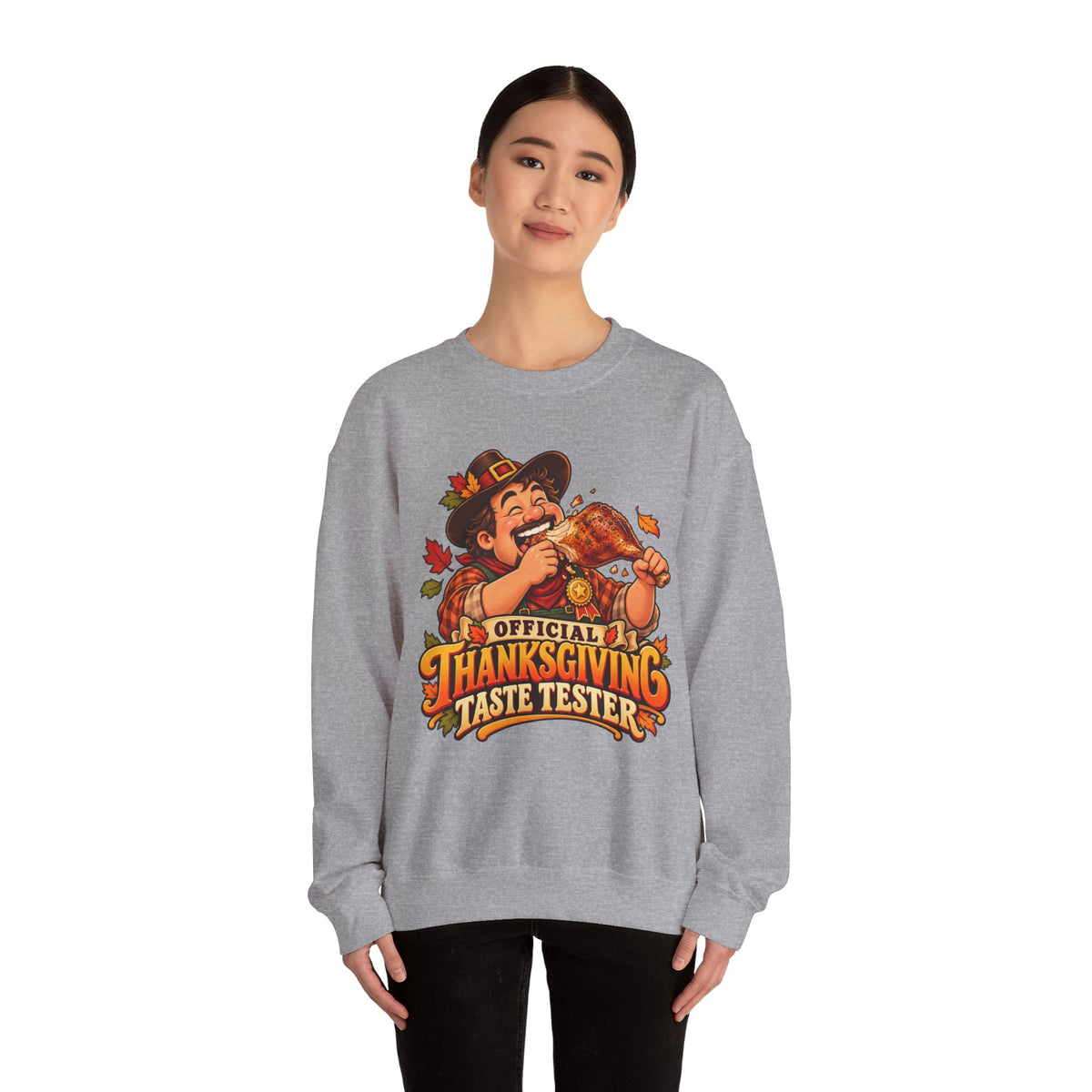 Thanksgiving Sweatshirt — "Official Thanksgiving Taste Tester" Crewneck