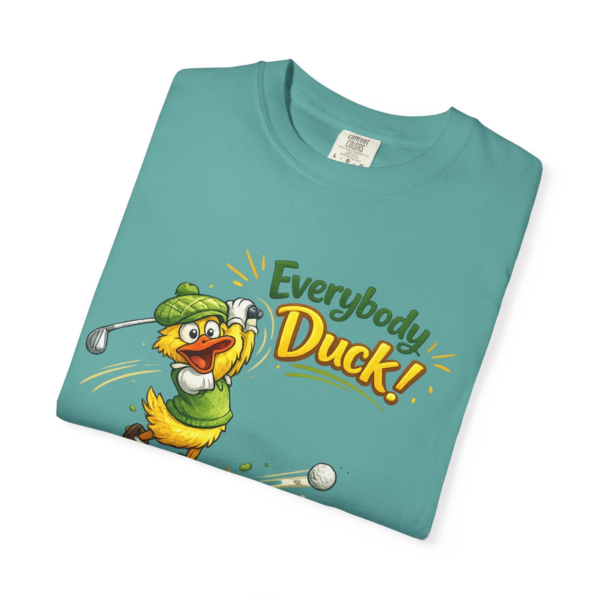 Everybody Duck! | T-shirt | Funny Cartoon Golf Shirt
