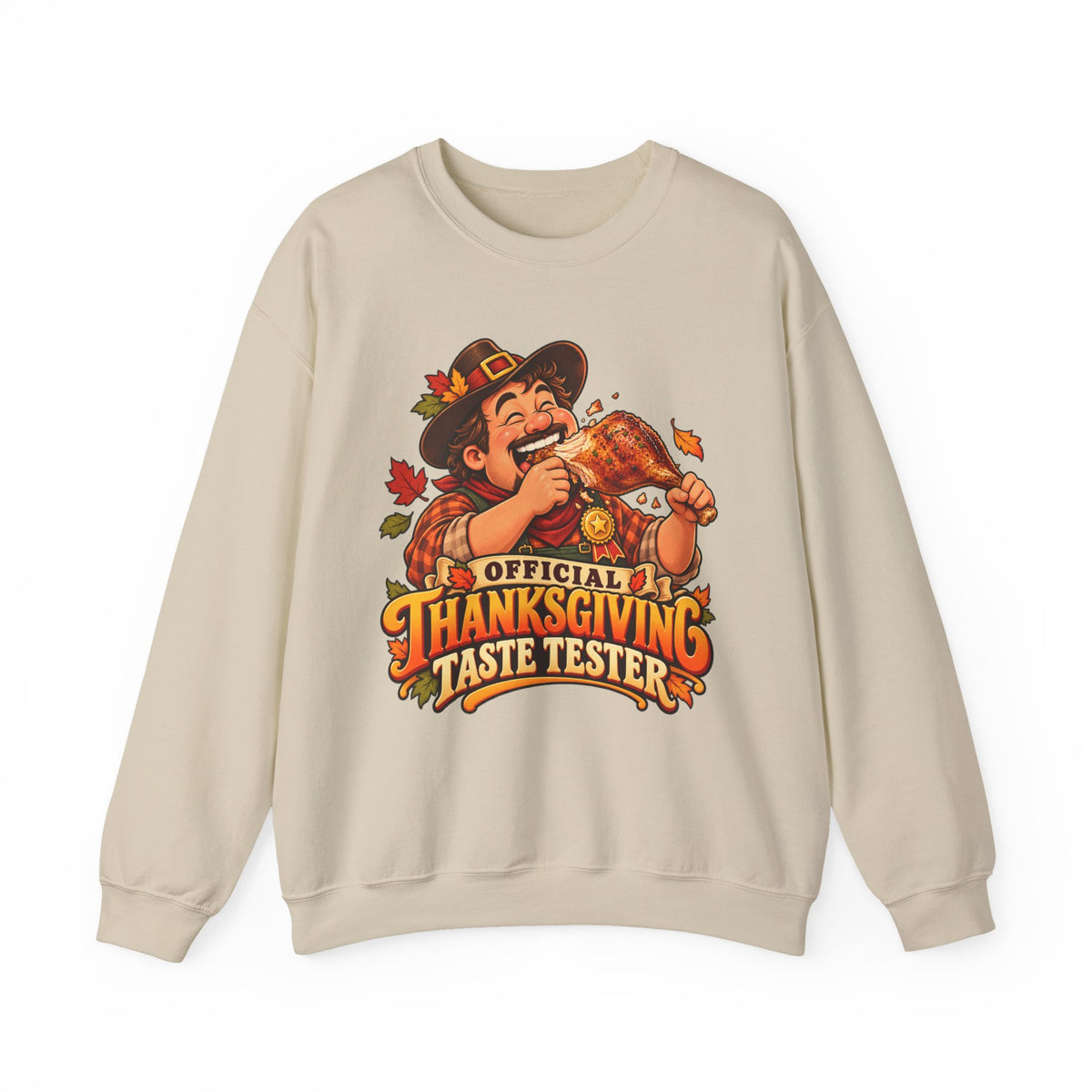 Thanksgiving Sweatshirt — "Official Thanksgiving Taste Tester" Crewneck