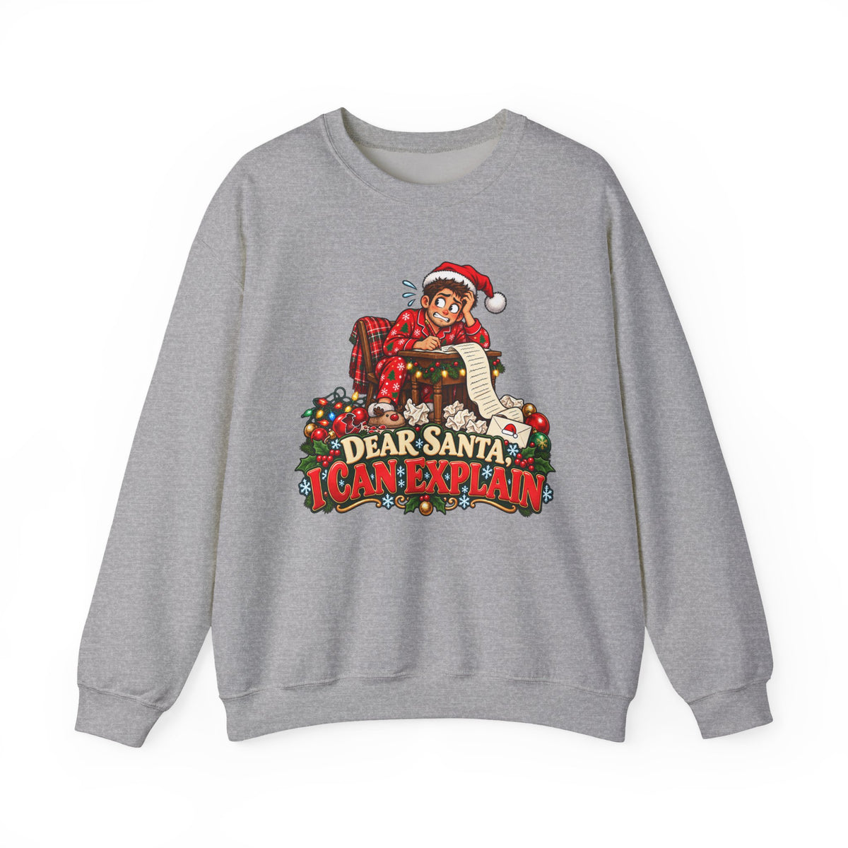 Christmas 'Dear Santa I Can Explain' Sweatshirt - Man