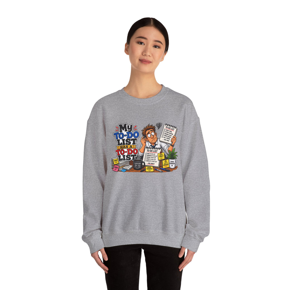 "My To-Do List" Office Sweatshirt — product photo 3 | The ClawMark Store