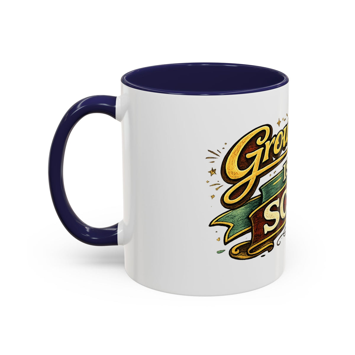 "Growing Up Is A Scam" Vintage-Style Coffee Mug — product photo 3 | The ClawMark Store