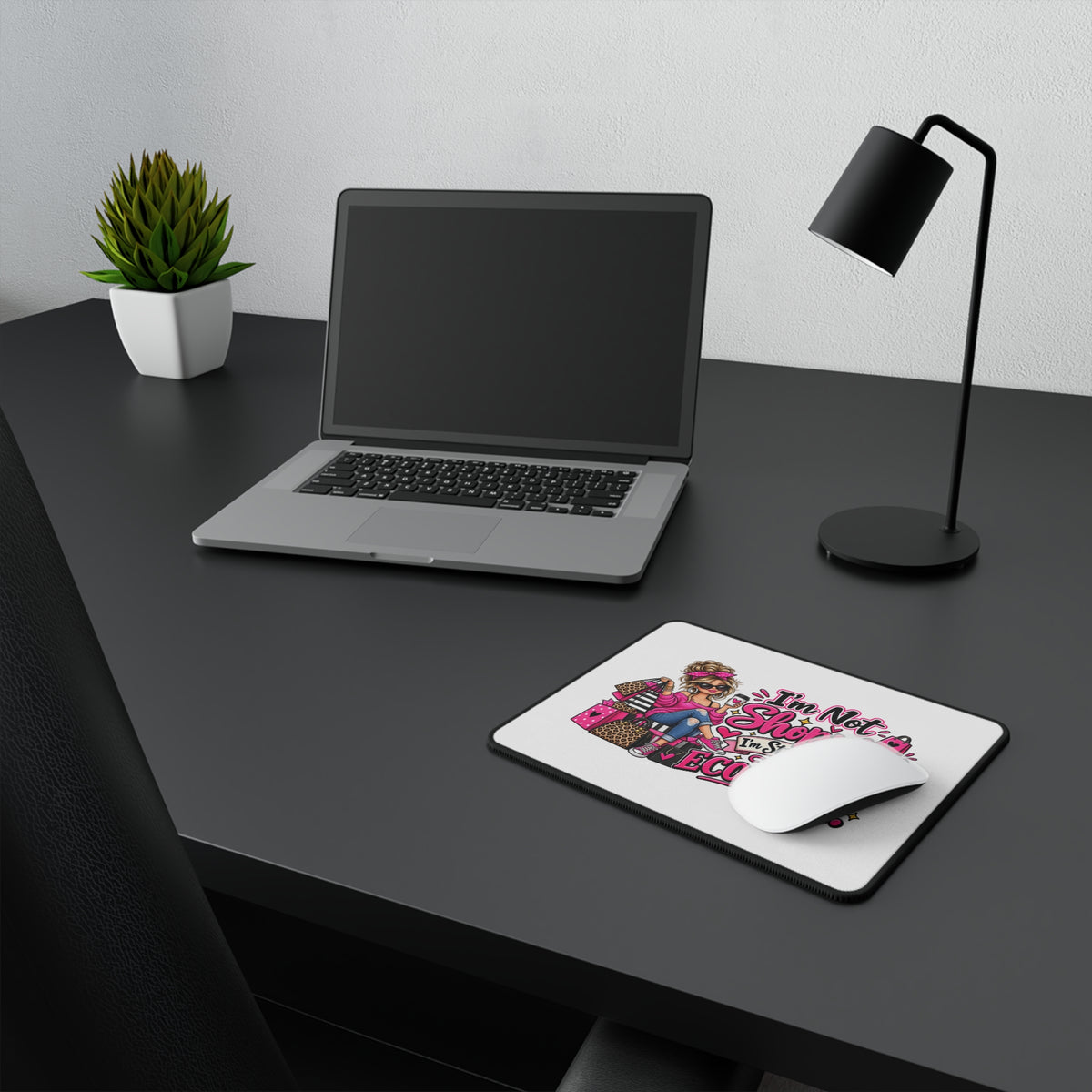 "I'm Not Shopping, I'm Stimulating the Economy" Mouse Pad — product photo 2 | The ClawMark Store