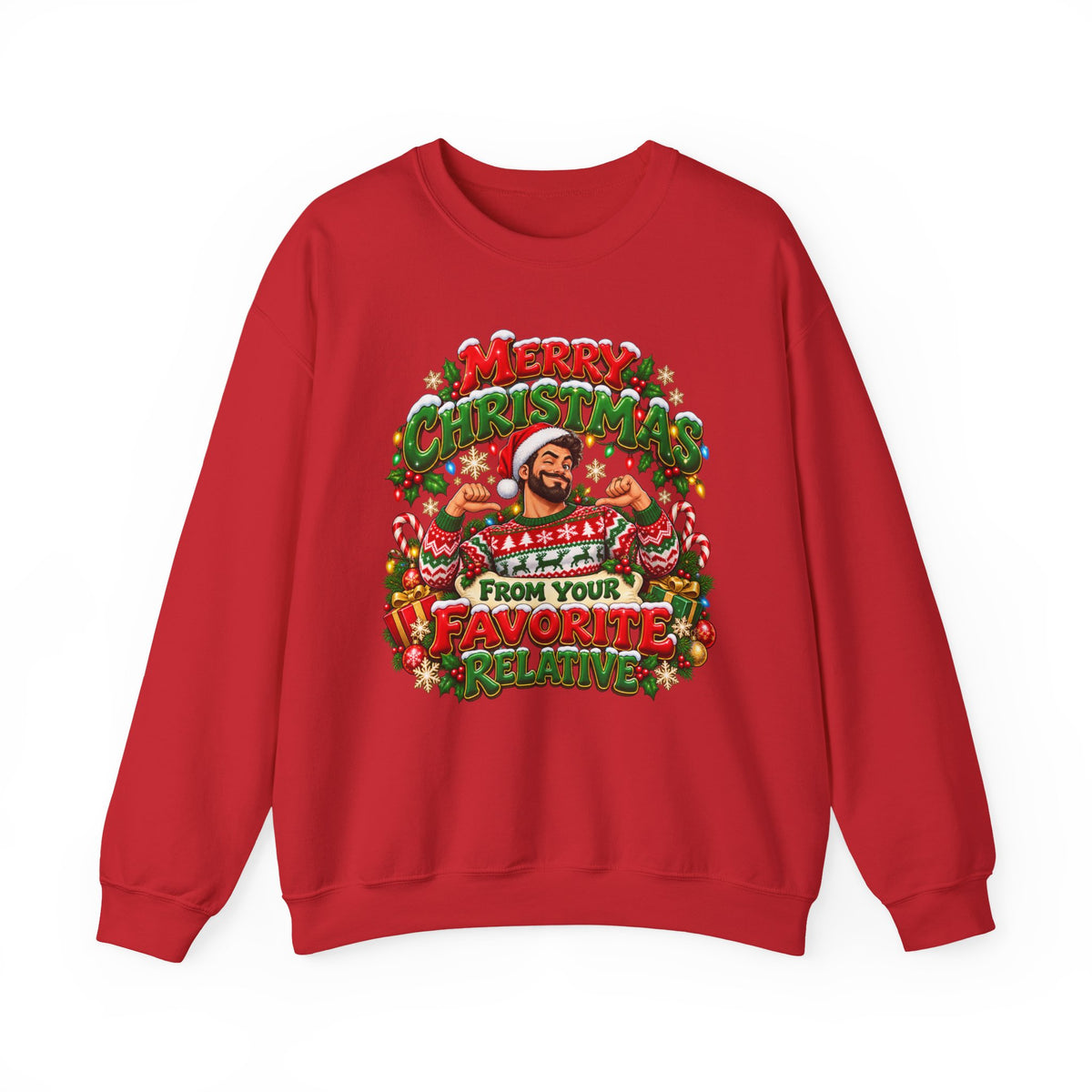 Merry Christmas From Your Favorite Relative Sweatshirt - Man