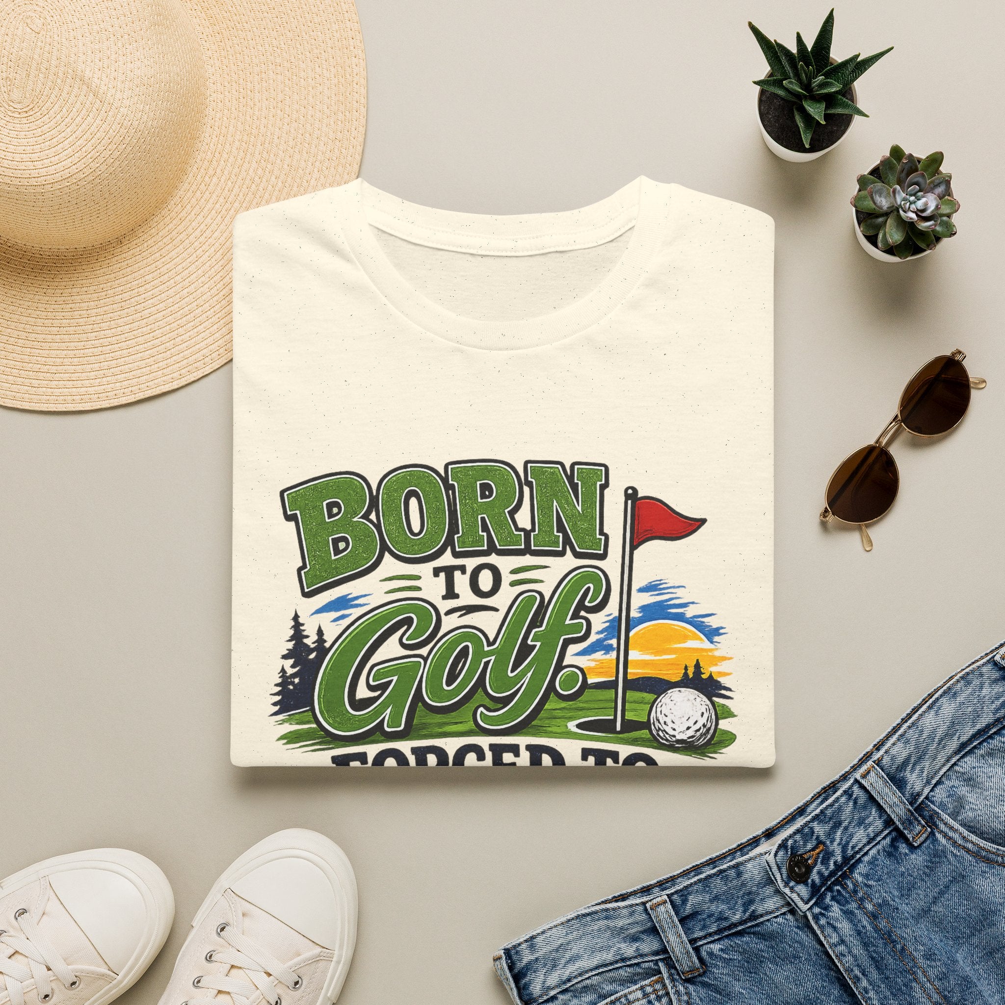Born to Golf – Forced to Work | Golf T-Shirt