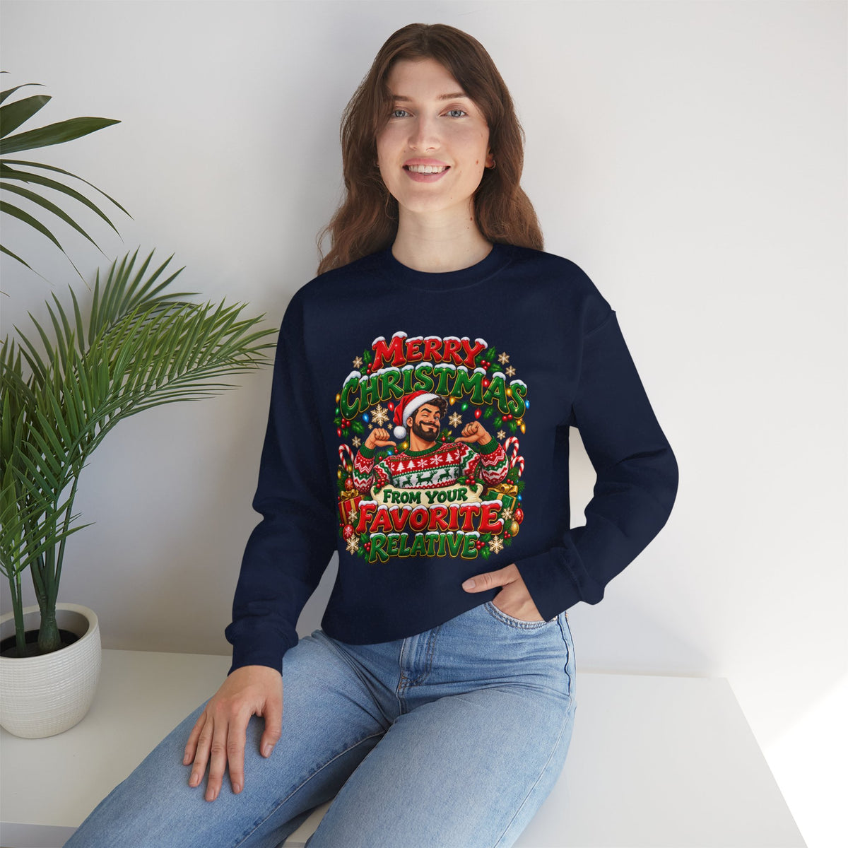 Merry Christmas From Your Favorite Relative Sweatshirt - Man