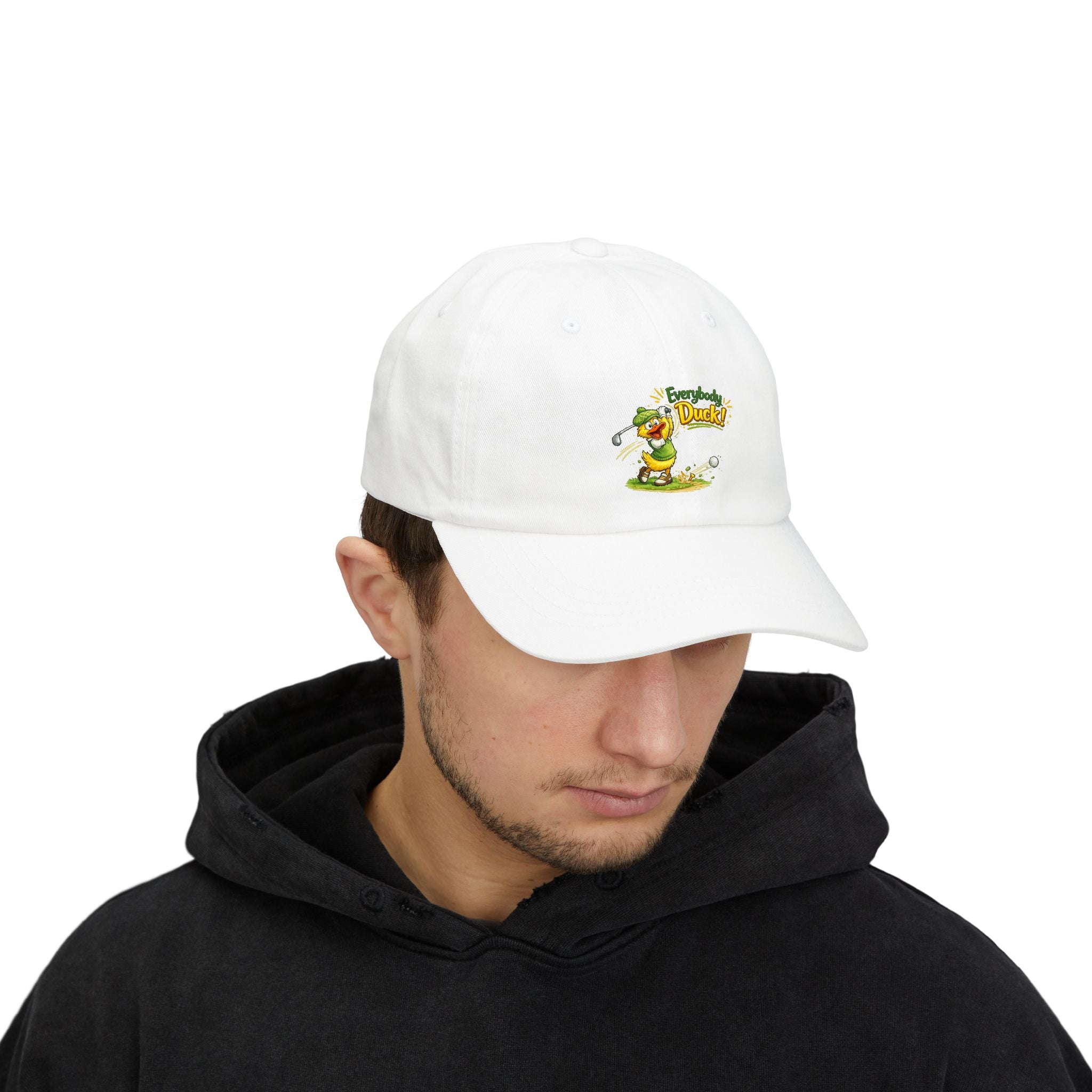 Everybody Duck! | Ball Cap | Funny Cartoon Golfer Hat