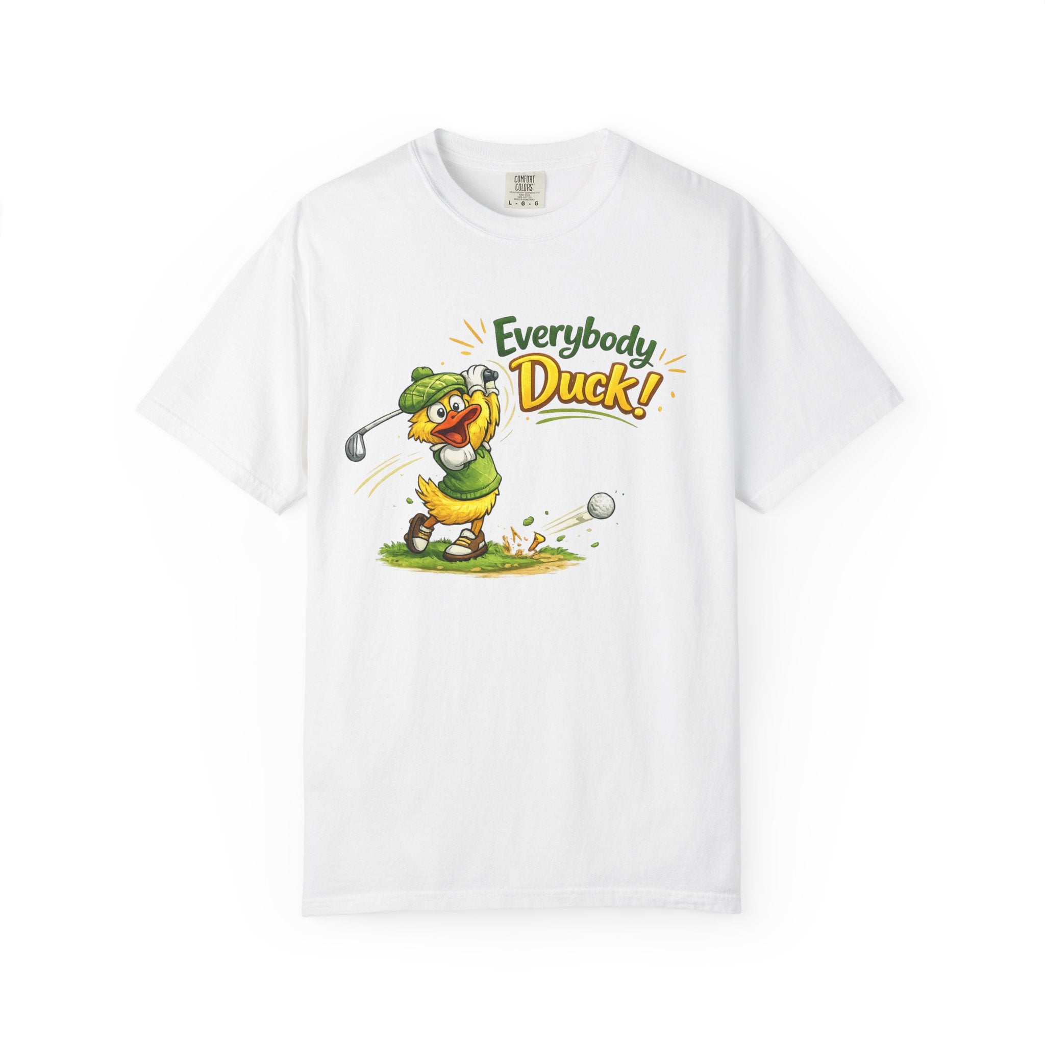 Everybody Duck! | T-shirt | Funny Cartoon Golf Shirt