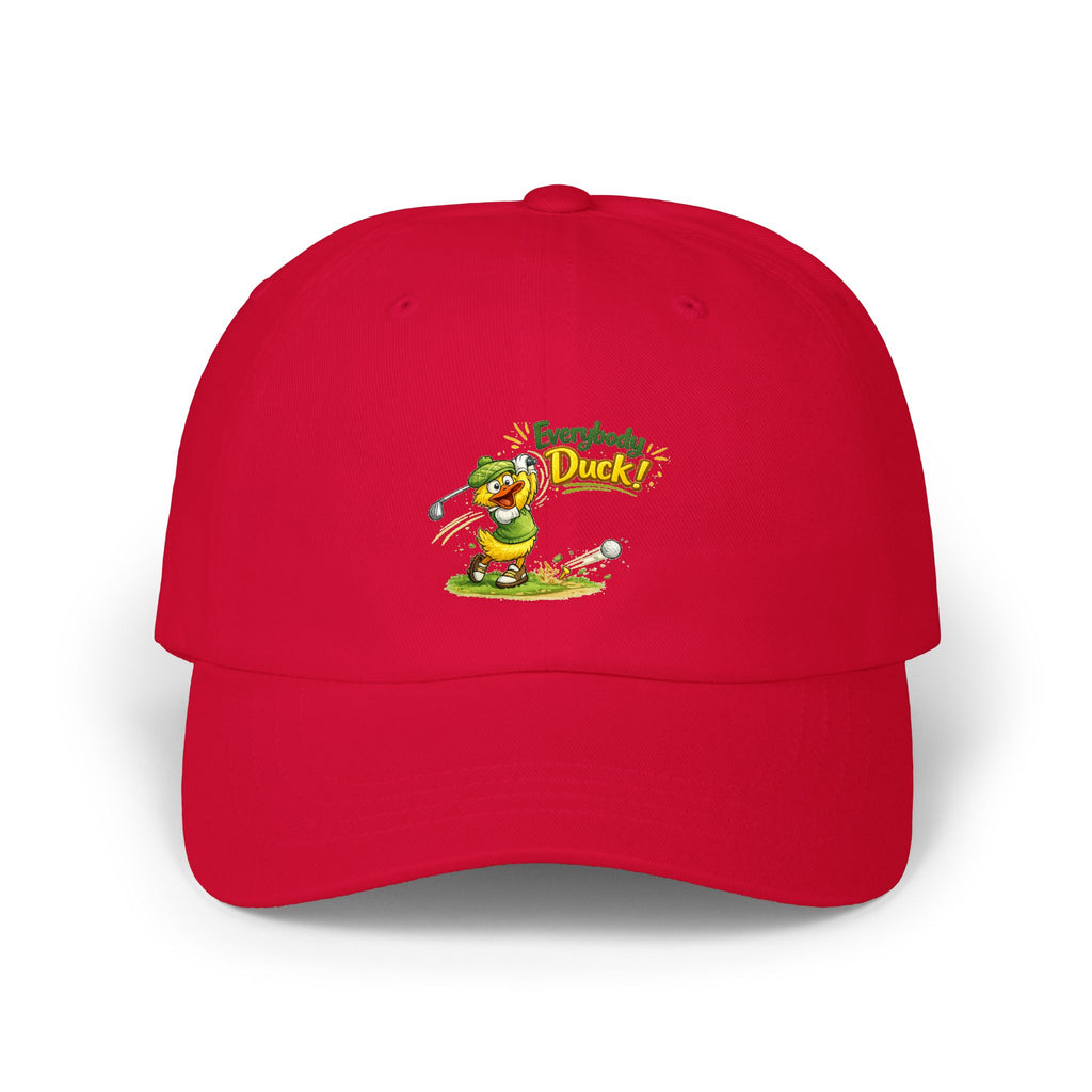 Everybody Duck! | Ball Cap | Funny Cartoon Golfer Hat