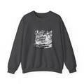 'Drive No Faster Than Your Guardian Angel Can Fly' Sweatshirt — S, Dark Heather | The ClawMark Store