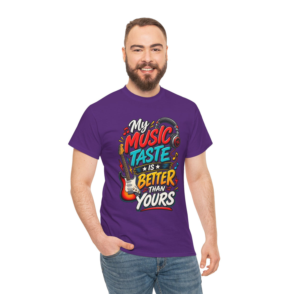 "My Music Taste Is Better Than Yours" T-Shirt — product photo 4 | The ClawMark Store