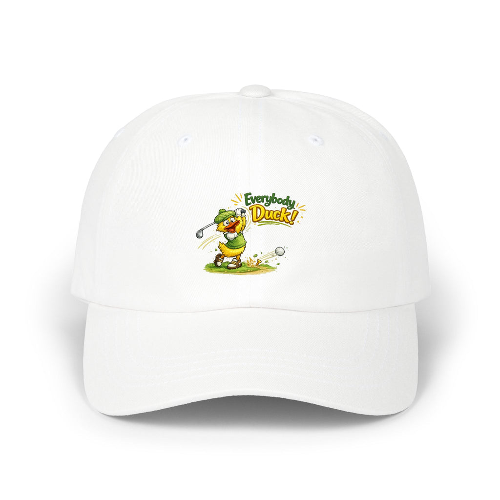 Everybody Duck! | Ball Cap | Funny Cartoon Golfer Hat