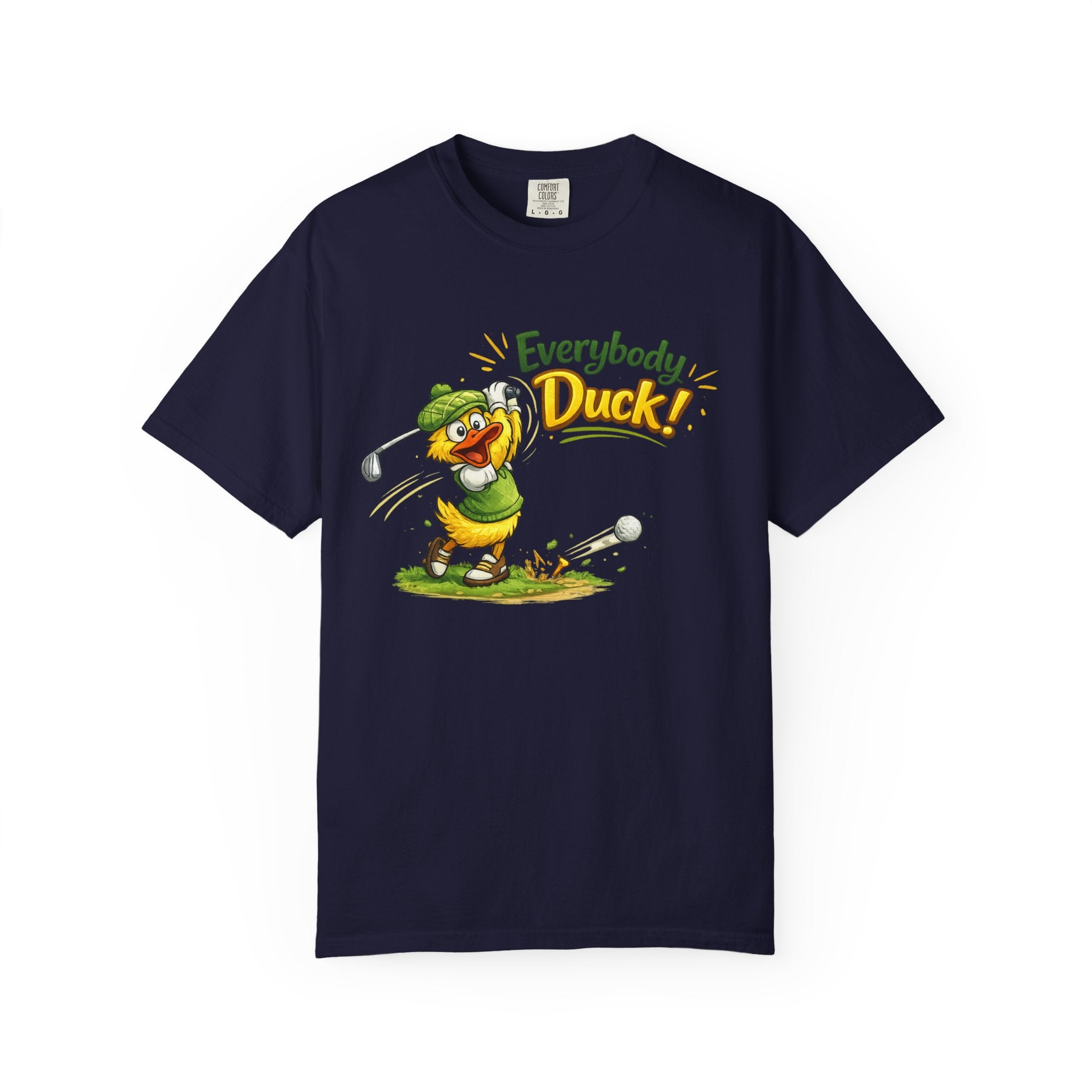 Everybody Duck! | T-shirt | Funny Cartoon Golf Shirt