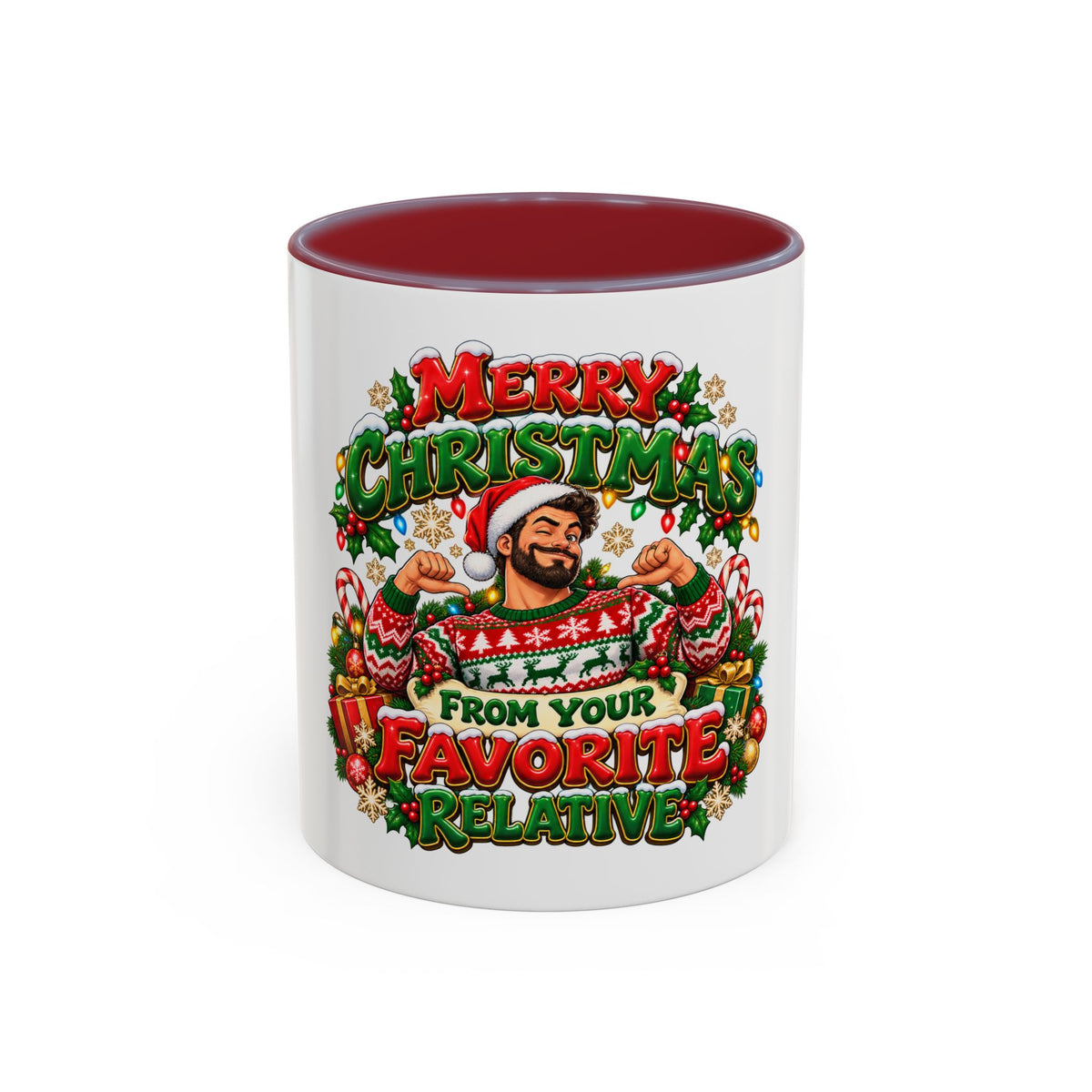 Merry Christmas From Your Favorite Relative Coffee Mug - Man