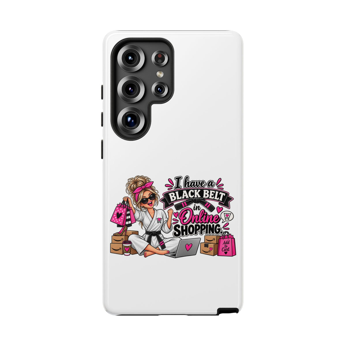 "I Have a Black Belt in Online Shopping" Phone Case — product photo 9 | The ClawMark Store