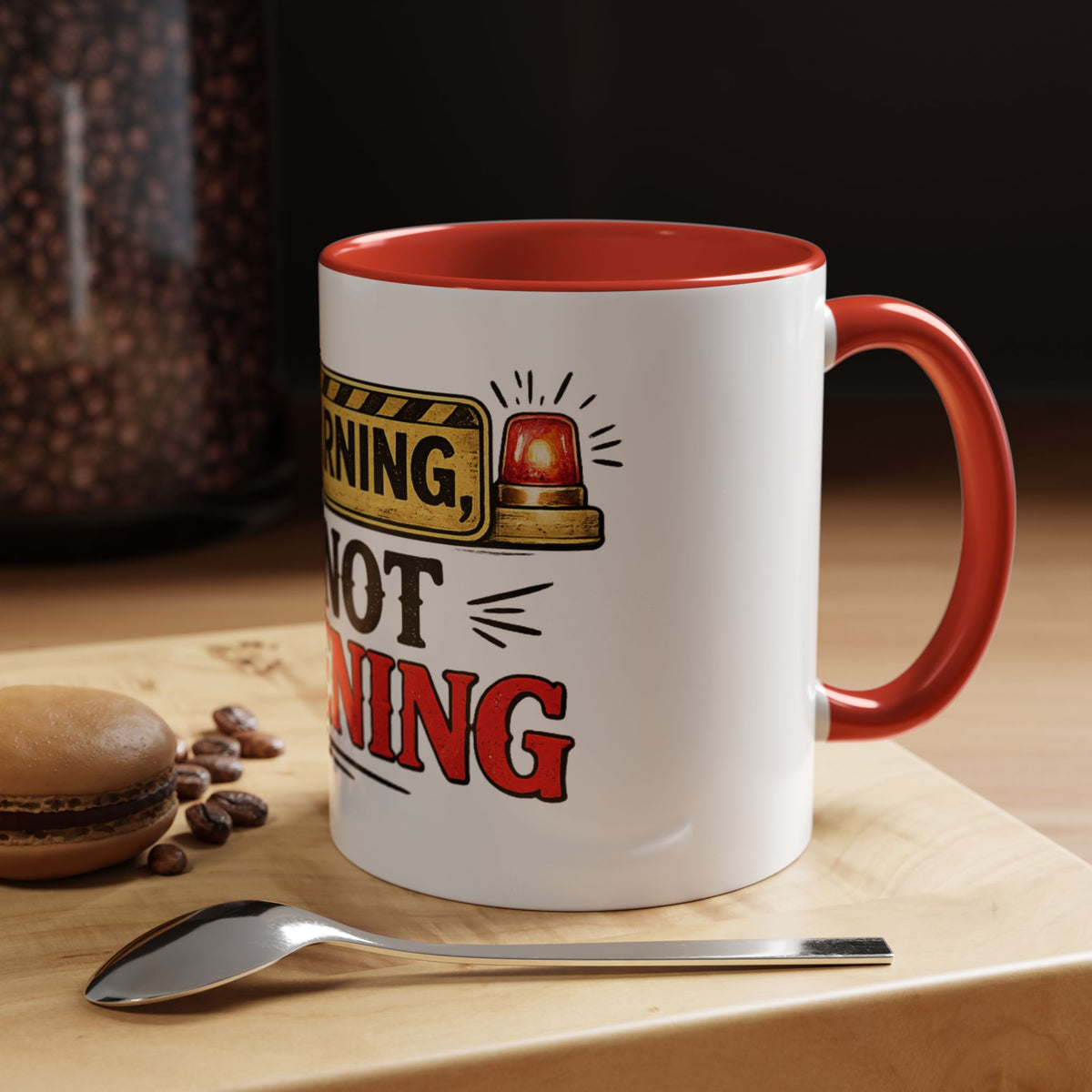 Warning I'm Not Listening — Ceramic Coffee Mug — product photo 1 | The ClawMark Store