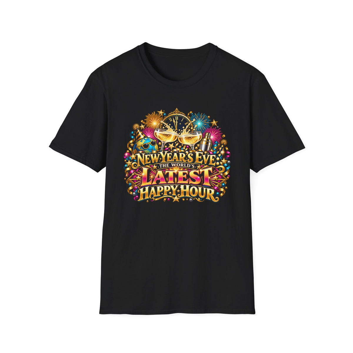 New Year's Eve 'Latest Happy Hour' Party T-Shirt
