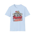 "Officially Off the Market" Wedding T-Shirt — Light Blue, S | The ClawMark Store