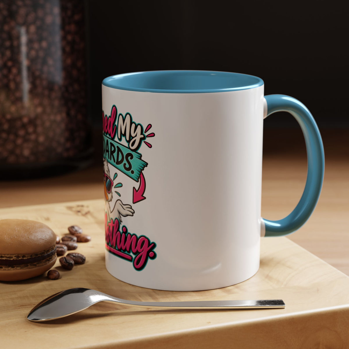 "I Lowered My Standards Still Nothing" Accent Mug (11oz, 15oz) — product photo 3 | The ClawMark Store