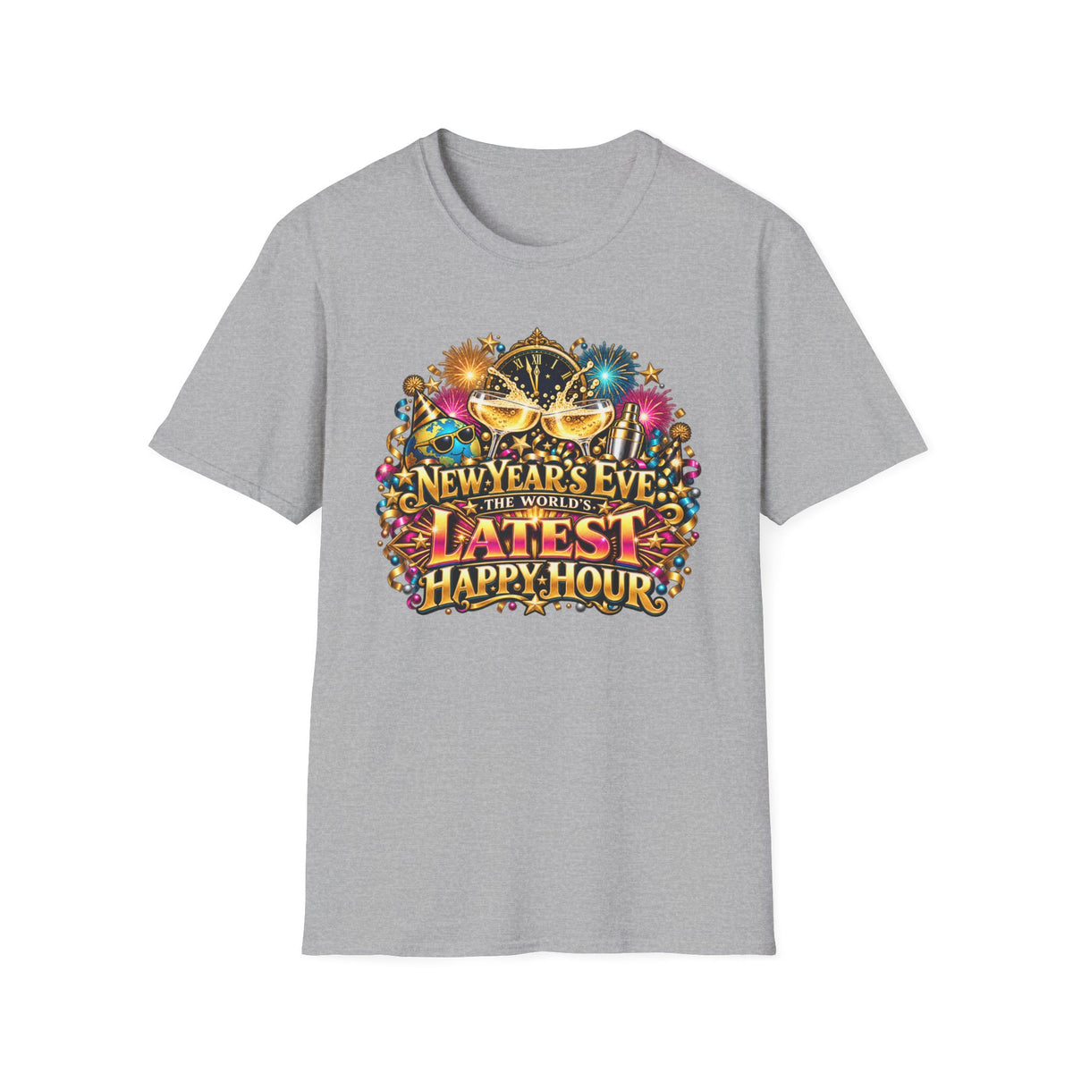 New Year's Eve 'Latest Happy Hour' Party T-Shirt