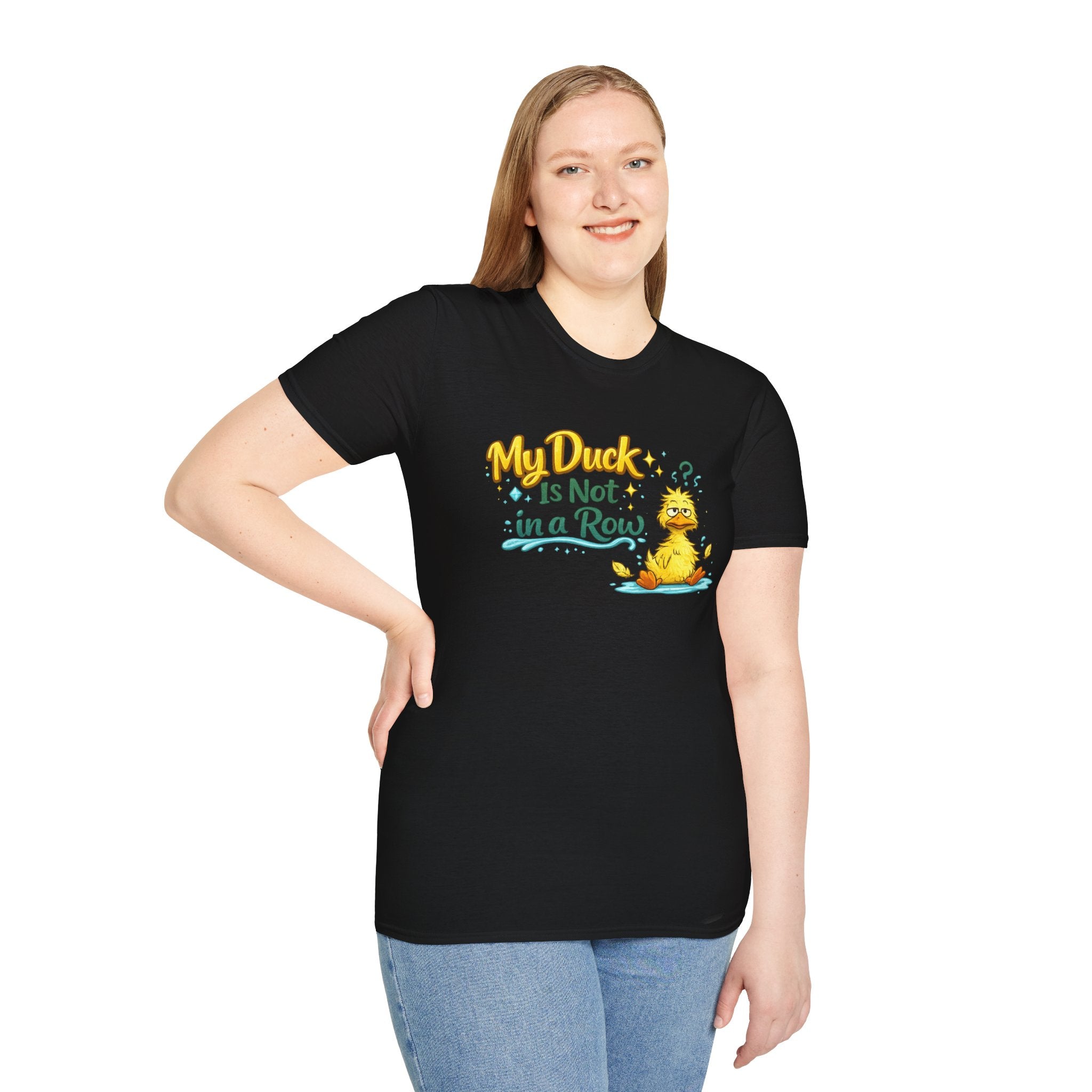 My Duck Is Not In A Row | T-Shirt | Funny Quirky Duck Graphic Tee