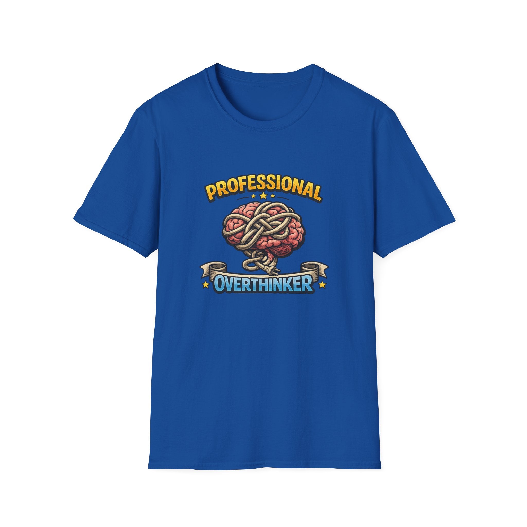 Professional Overthinker | T-Shirt | Brain Knot Illustration