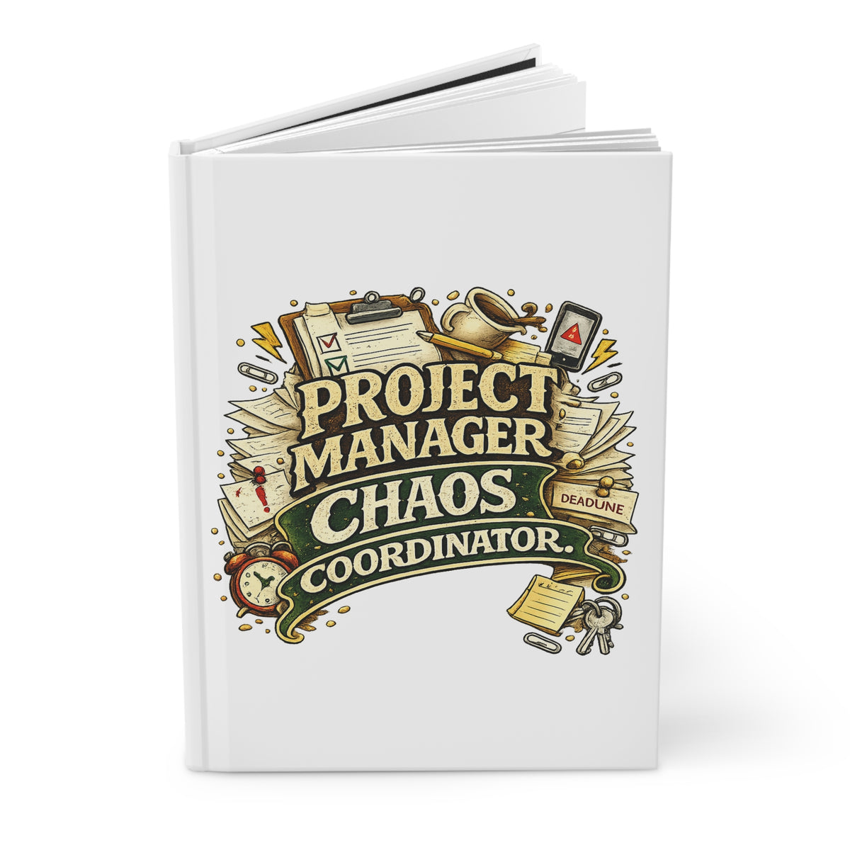 Project Manager: Chaos Coordinator — Hardcover Journal — product photo 1 | The ClawMark Store