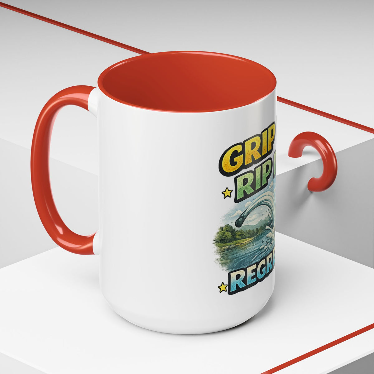 Grip It, Rip It, Regret It — Golf Coffee Mug (11oz, 15oz) — product photo 2 | The ClawMark Store