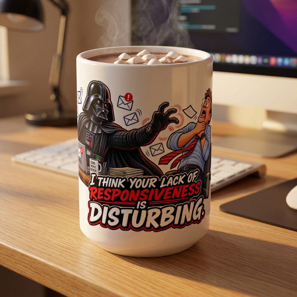 "I Think Your Lack of Responsiveness Is Disturbing" Coffee Mug — 15oz | The ClawMark Store