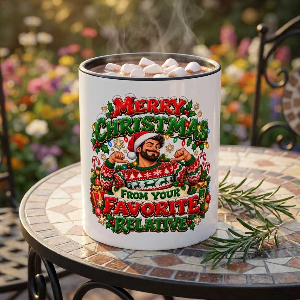 Merry Christmas From Your Favorite Relative Coffee Mug - Man