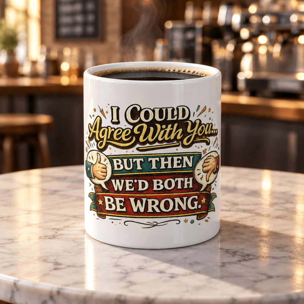 I Could Agree with you but then we'd Both be Wrong — Coffee Mug