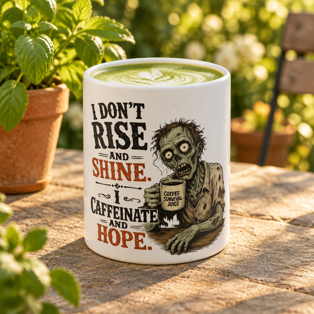 I don't Rise and Shine - I Caffeinate and Hope — Coffee Mug