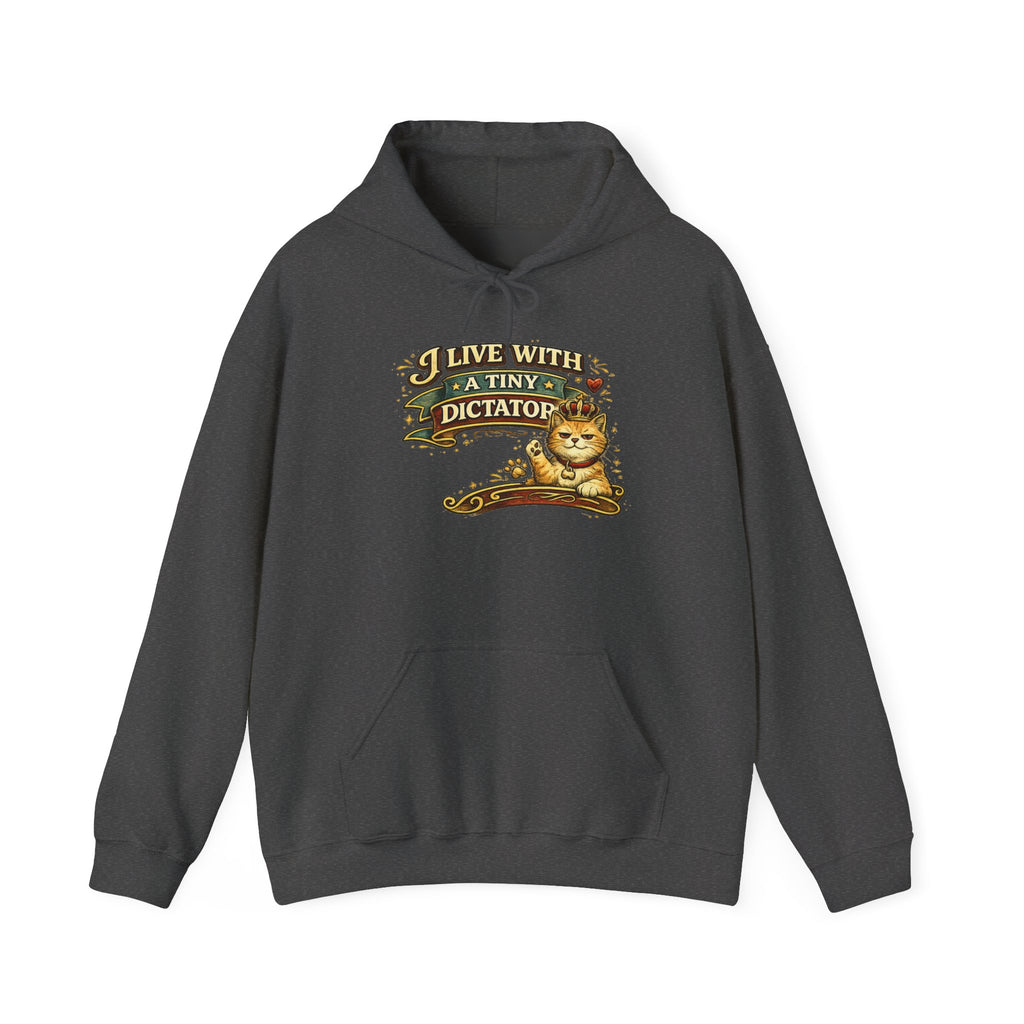 "I Live With a Tiny Dictator" Cat Hoodie