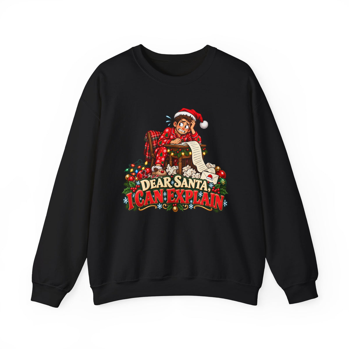 Christmas 'Dear Santa I Can Explain' Sweatshirt - Man