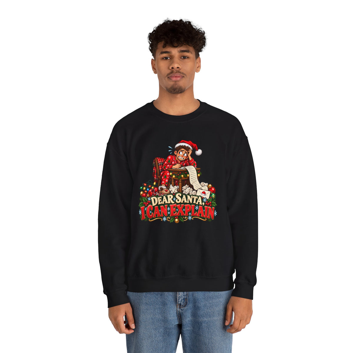 Christmas 'Dear Santa I Can Explain' Sweatshirt - Man